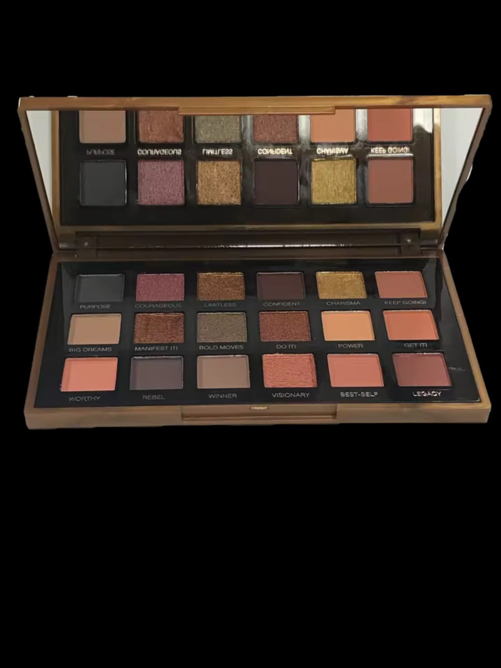 & Other Stories Multi-Color Eyeshadow Palette — Gold, Bronze, Peach, Plum, Gray